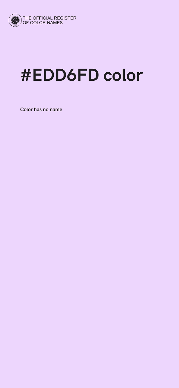 #EDD6FD color image