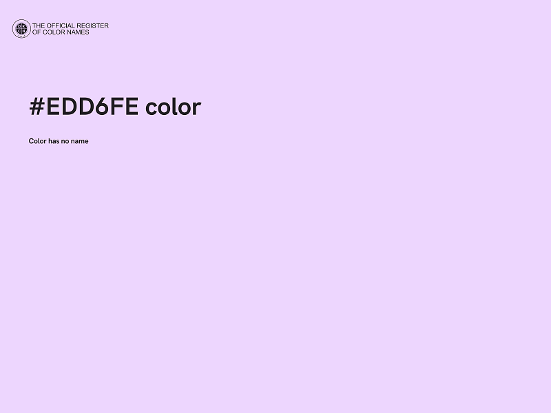 #EDD6FE color image