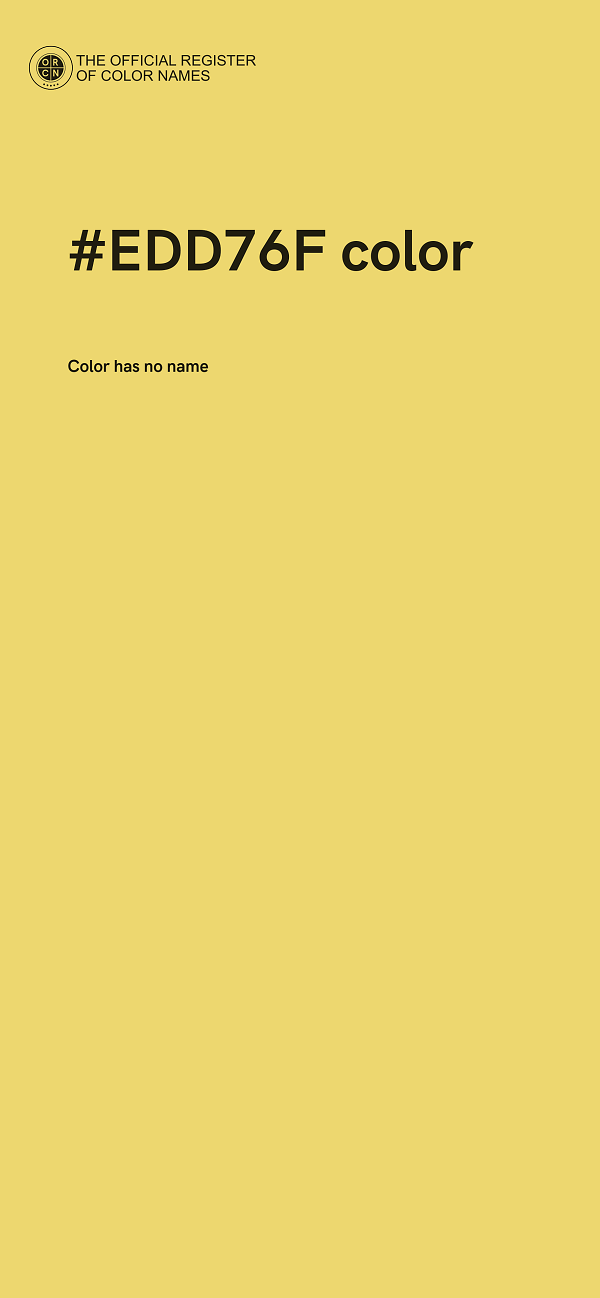 #EDD76F color image