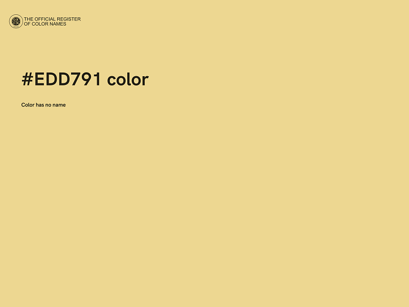 #EDD791 color image