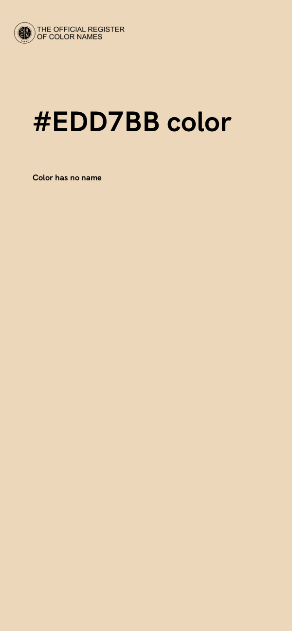 #EDD7BB color image