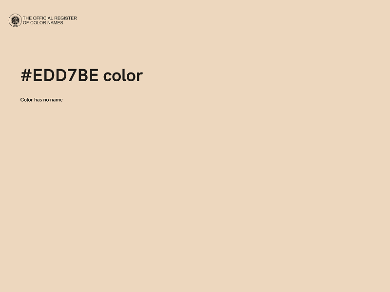 #EDD7BE color image