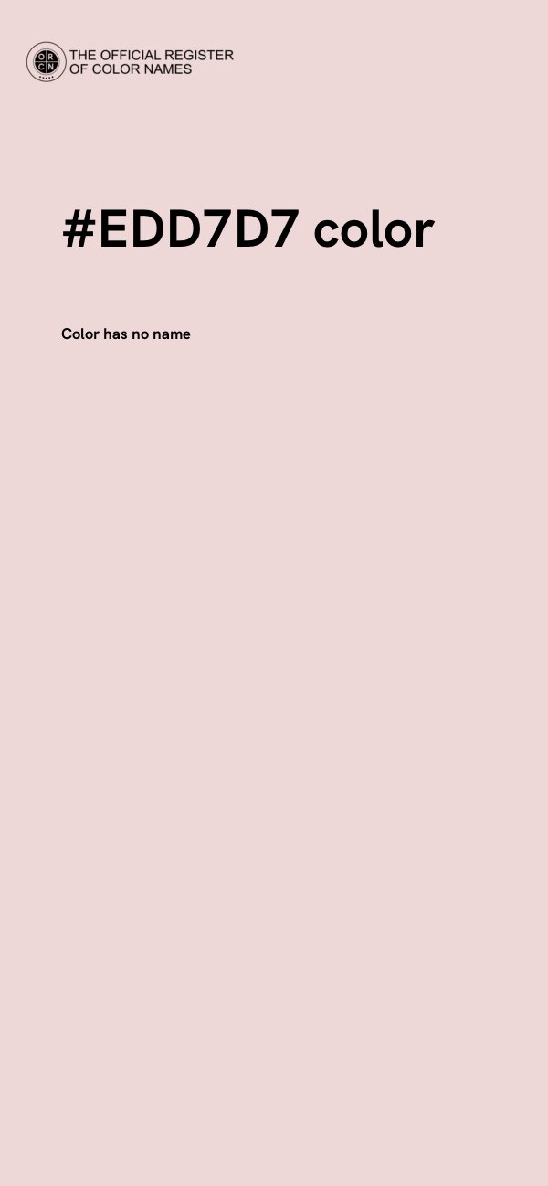 #EDD7D7 color image