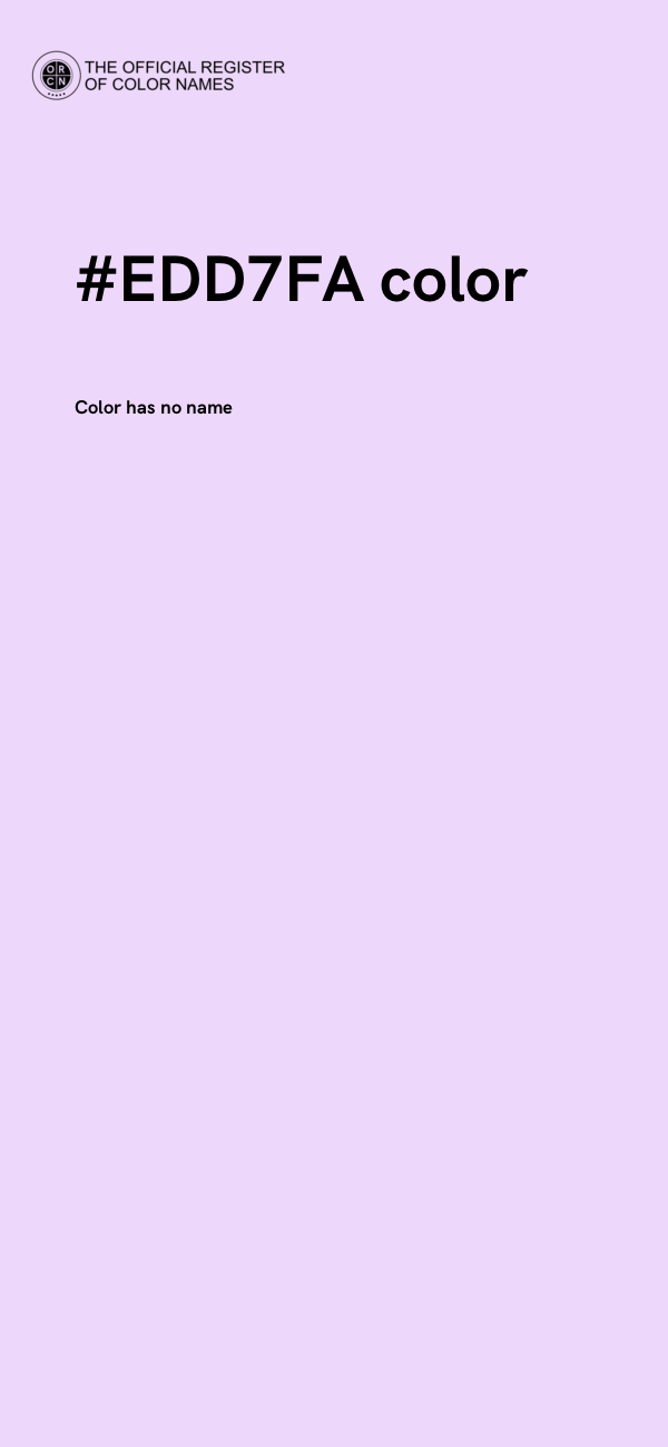 #EDD7FA color image