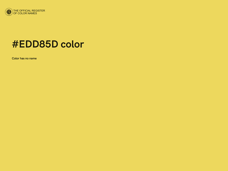 #EDD85D color image