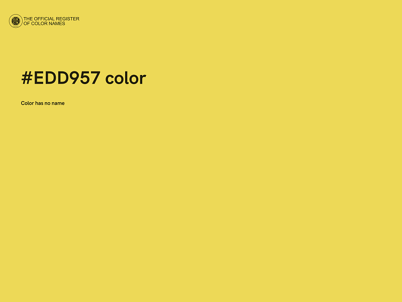 #EDD957 color image