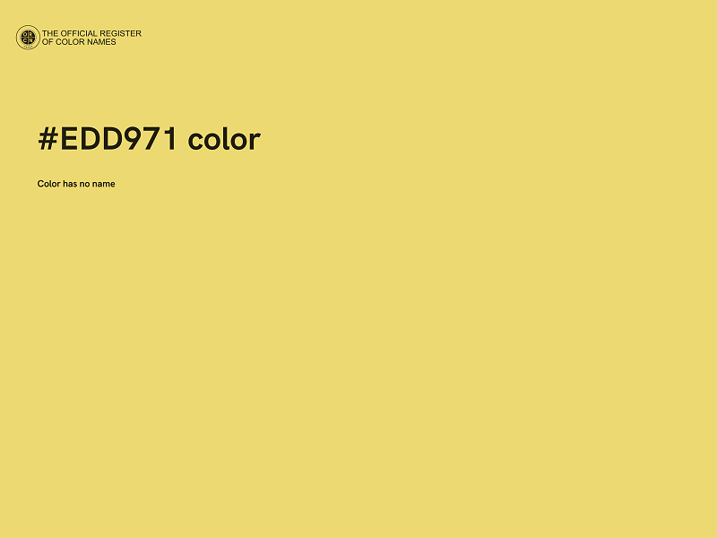 #EDD971 color image