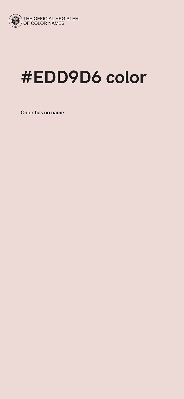 #EDD9D6 color image