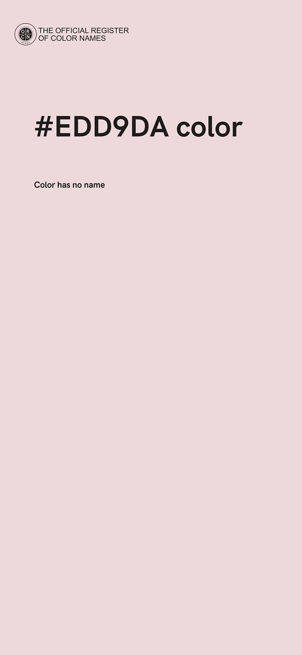 #EDD9DA color image