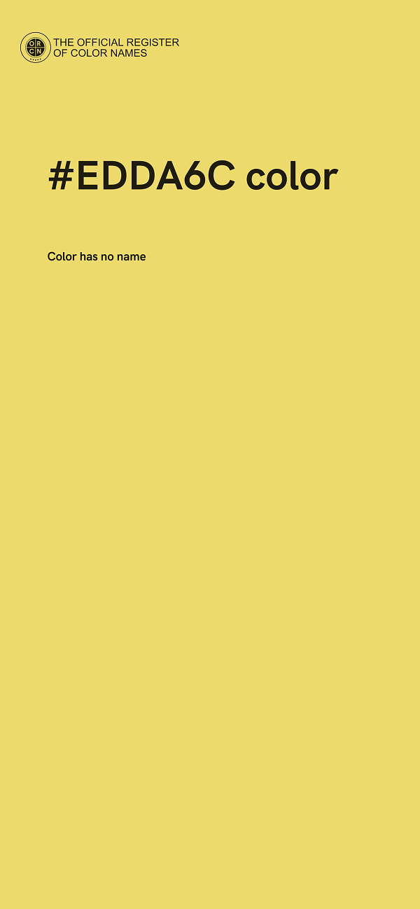 #EDDA6C color image