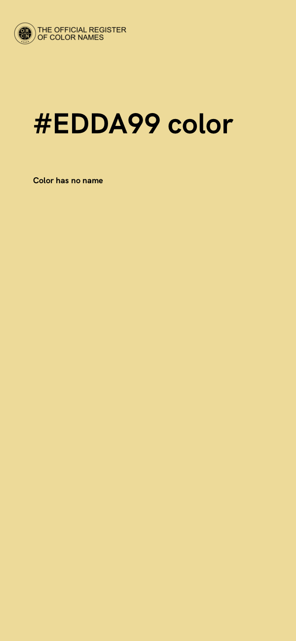 #EDDA99 color image