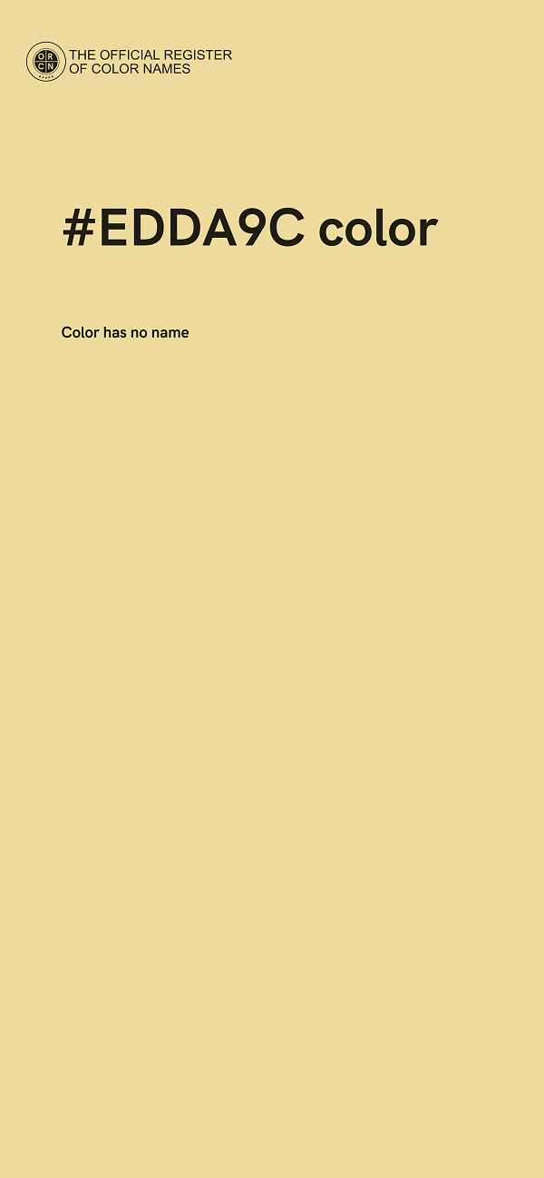#EDDA9C color image