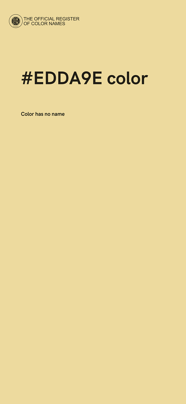 #EDDA9E color image