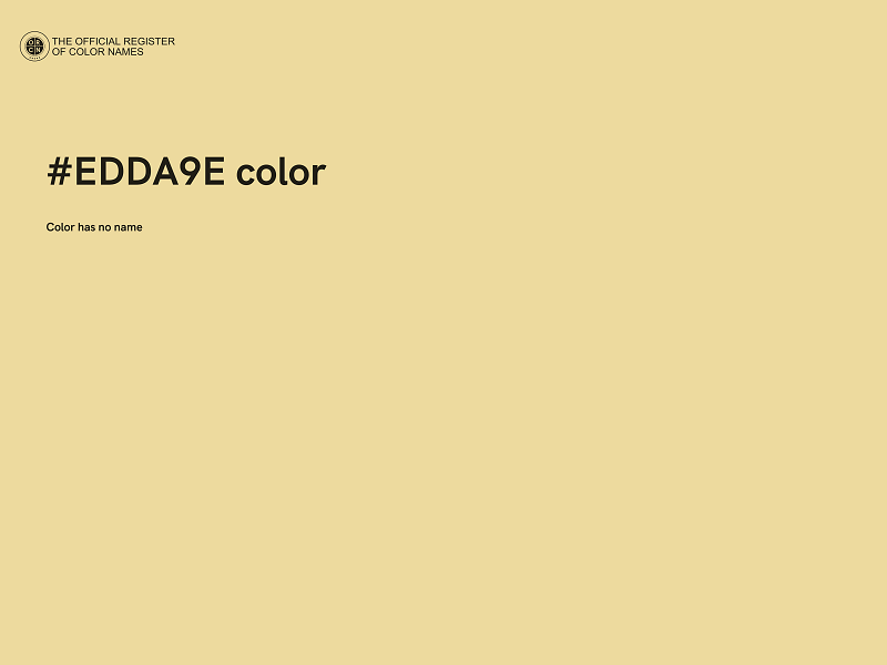 #EDDA9E color image