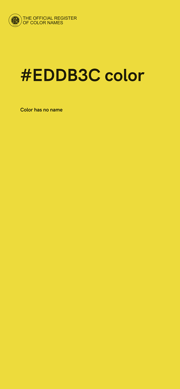 #EDDB3C color image