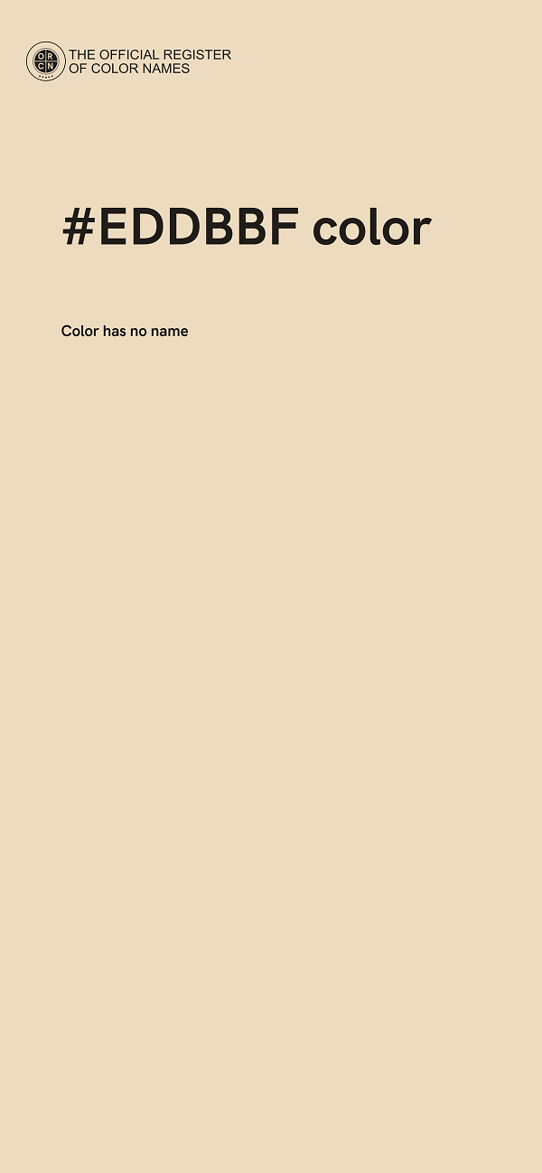 #EDDBBF color image