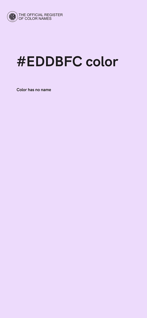 #EDDBFC color image