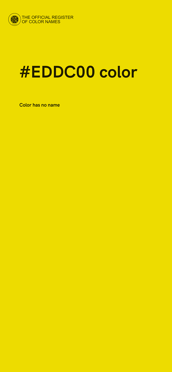 #EDDC00 color image