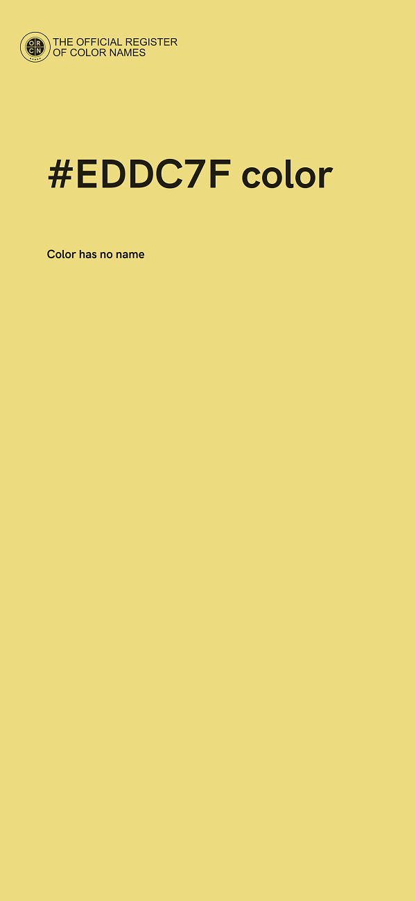 #EDDC7F color image