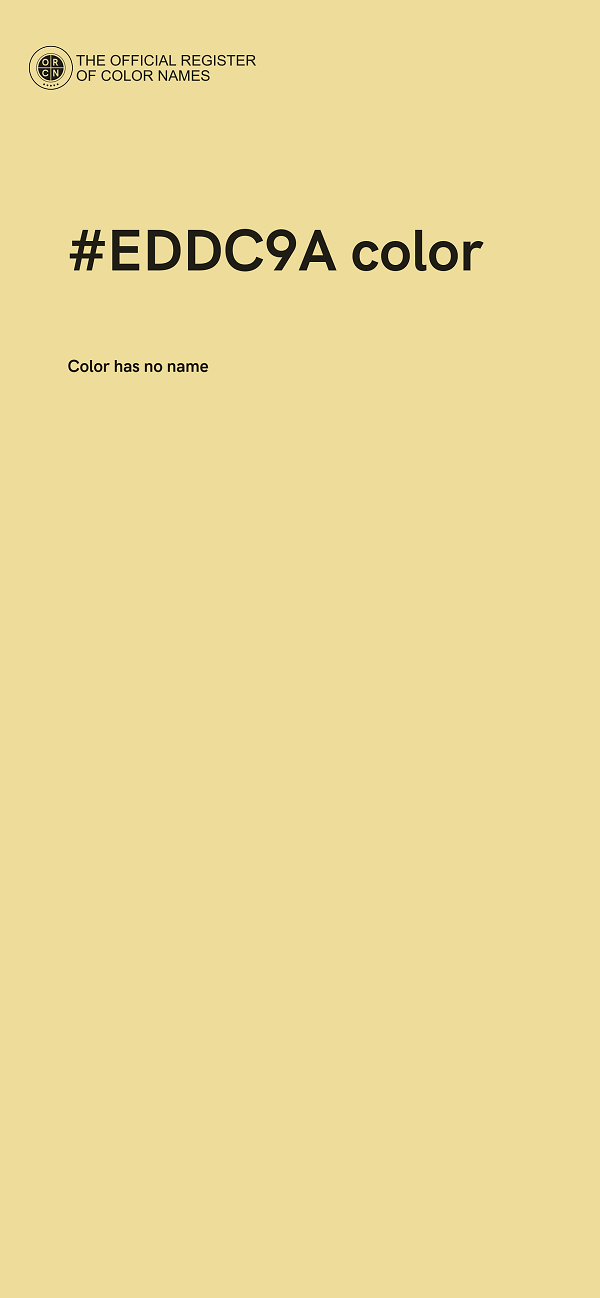 #EDDC9A color image