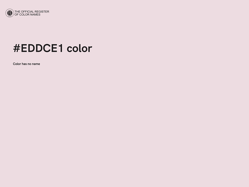 #EDDCE1 color image