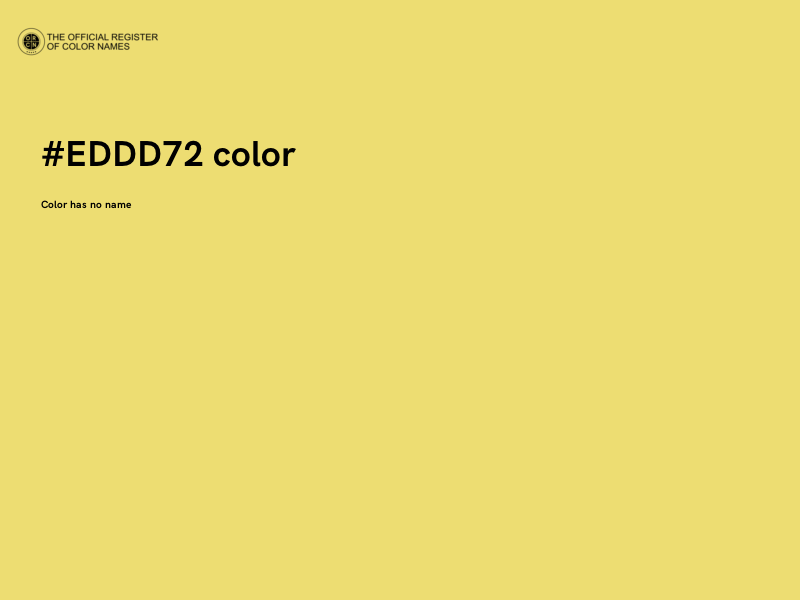 #EDDD72 color image