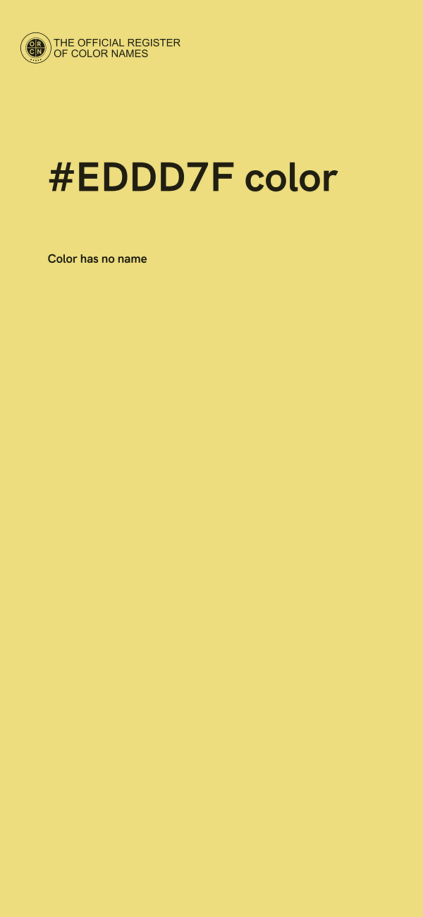 #EDDD7F color image