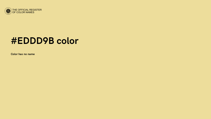 #EDDD9B color image