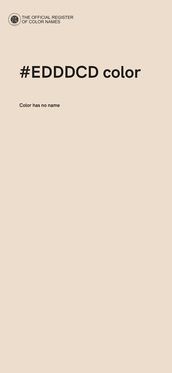 #EDDDCD color image