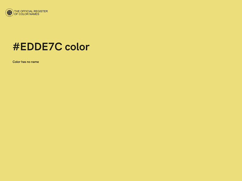 #EDDE7C color image