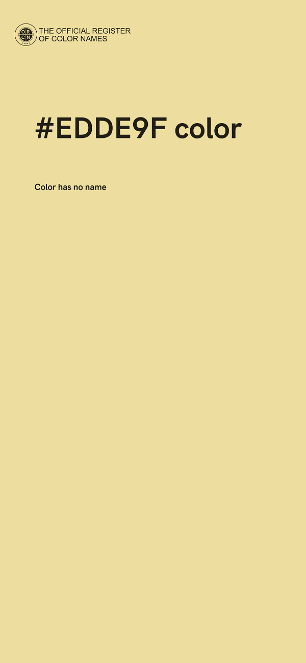 #EDDE9F color image