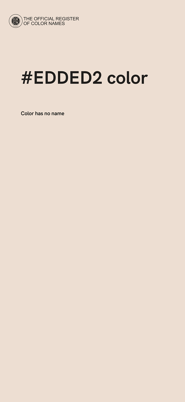 #EDDED2 color image