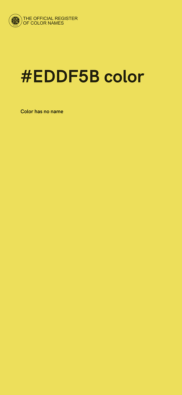 #EDDF5B color image