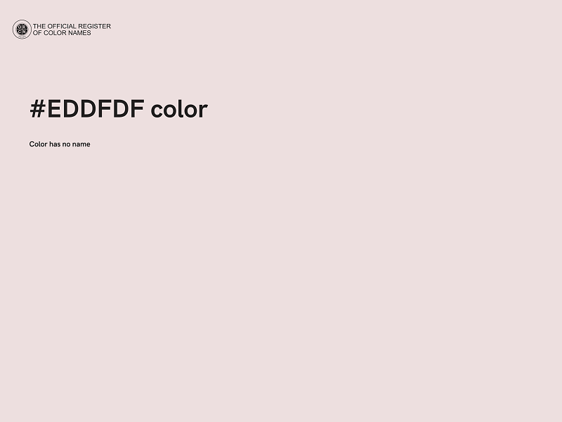 #EDDFDF color image