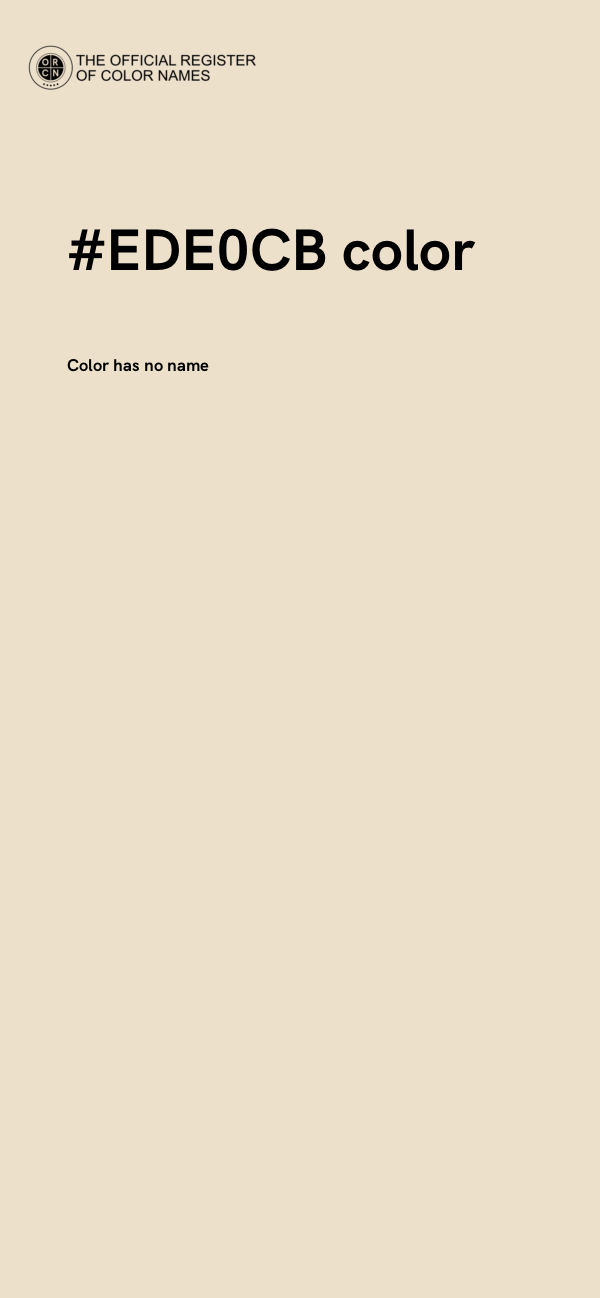 #EDE0CB color image