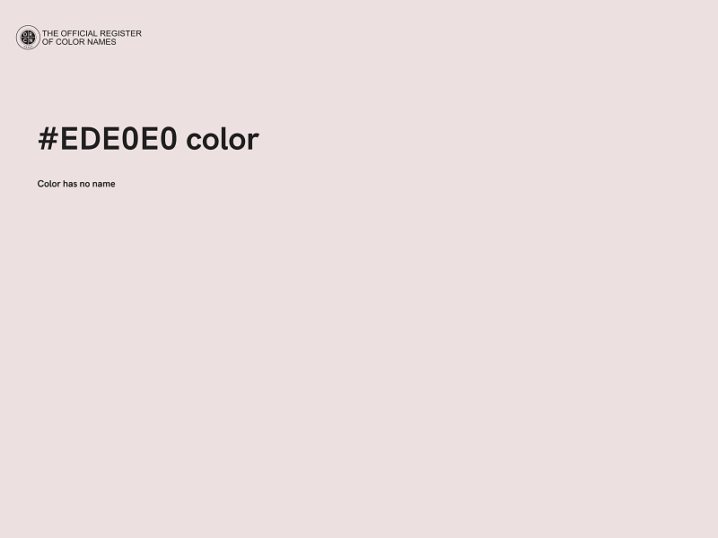 #EDE0E0 color image