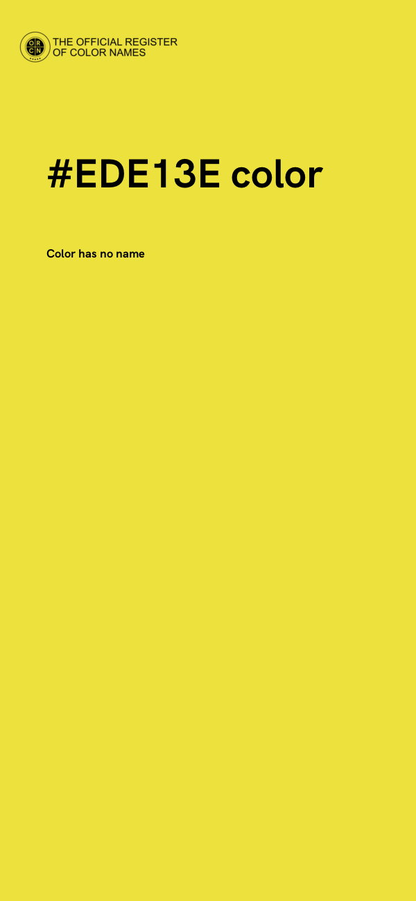 #EDE13E color image