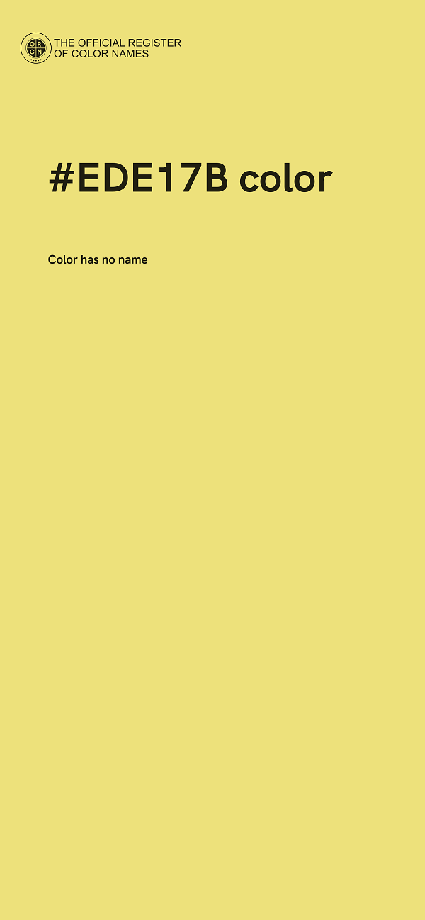 #EDE17B color image
