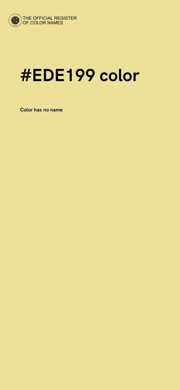 #EDE199 color image