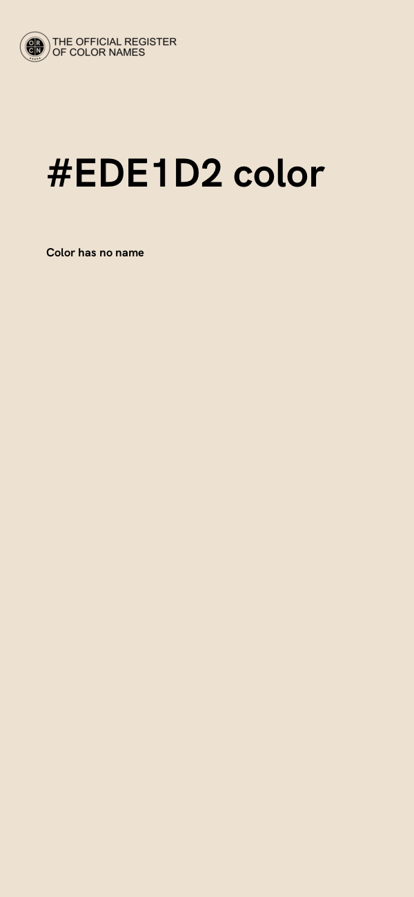 #EDE1D2 color image
