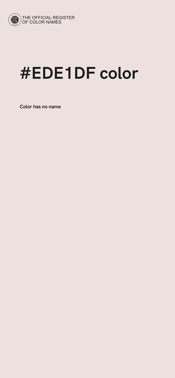 #EDE1DF color image