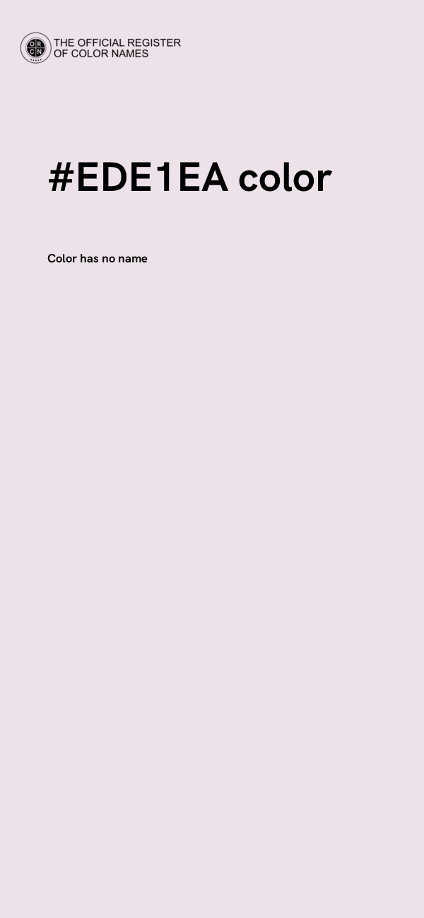 #EDE1EA color image