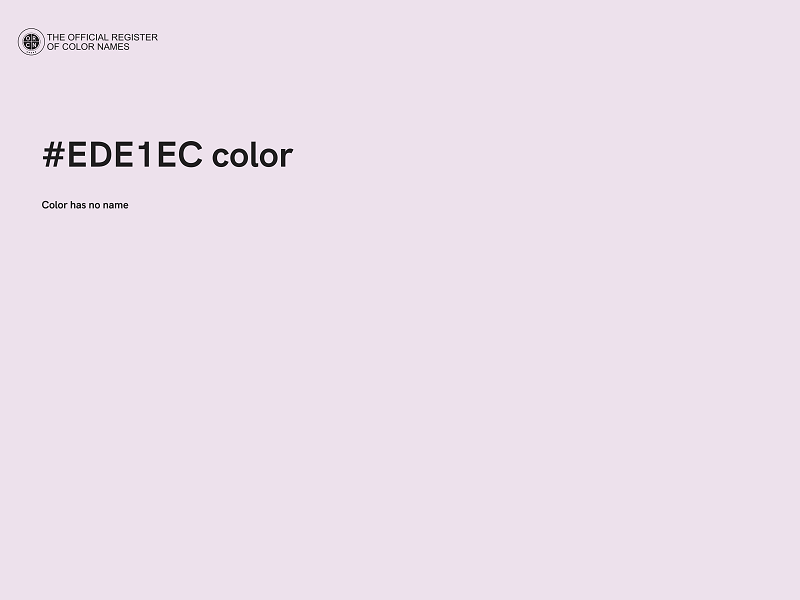 #EDE1EC color image