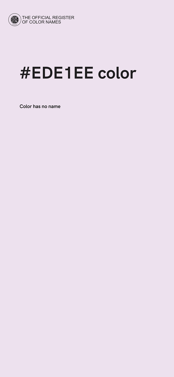 #EDE1EE color image