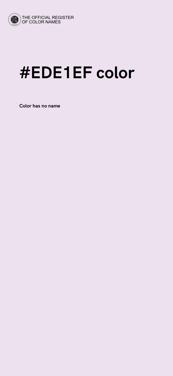 #EDE1EF color image