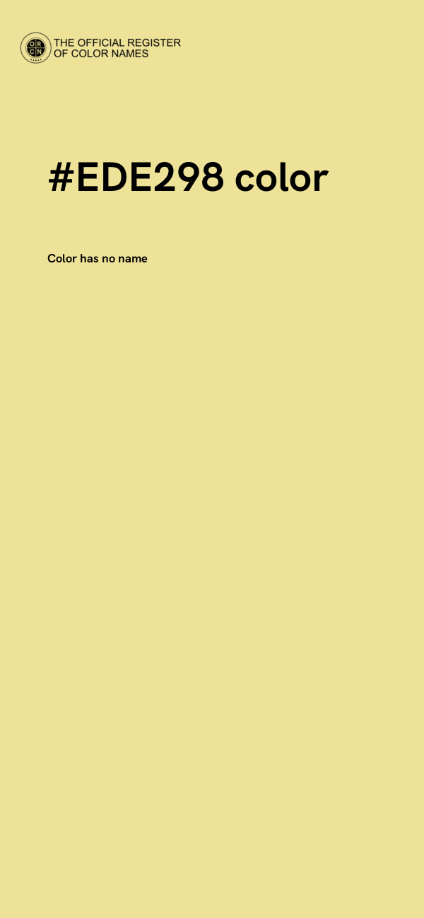 #EDE298 color image