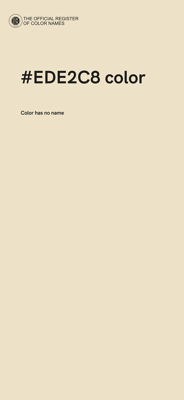 #EDE2C8 color image
