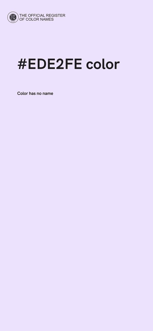 #EDE2FE color image