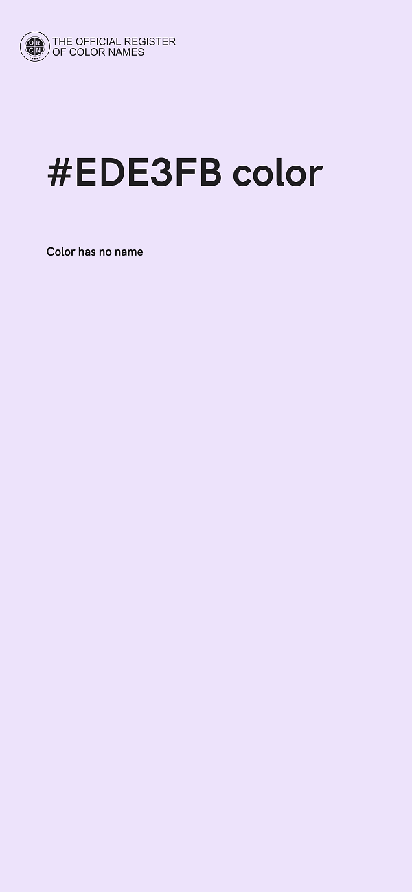 #EDE3FB color image
