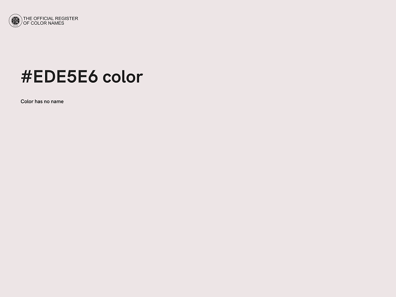 #EDE5E6 color image